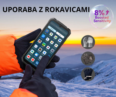 Blackview BV4800 SE robustni pametni telefon, 6.56", 4G LTE, 4GB+64GB, HD+ IPS, 90Hz, Android, 5100mAh, WIFI 5, BT 5.2, Dual SIM, GPS, NFC, Glove Mode, IP68 & IP69K & MIL-STD-810H, črn