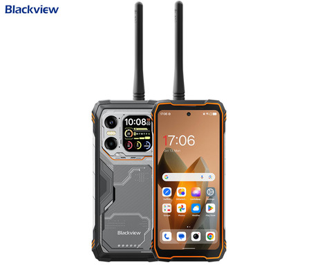 Blackview XPLORE 1 WALKIE TALKIE robustni pametni telefon, 6.78", 5G VoLTE, 12GB+256GB, 2.4K FHD+ IPS, 120Hz, Android, 3v1 AI, 20000mAh, WIFI 6, BT 5.2, Dual SIM, GPS, NFC, Dual-Mode UHF/VHF, črn
