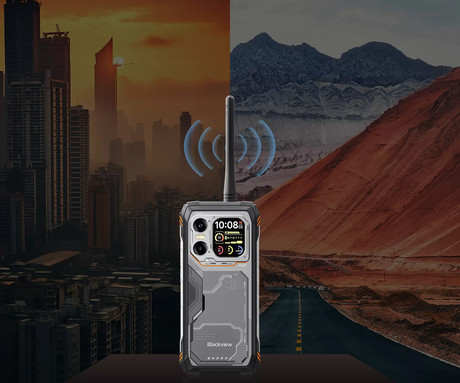 Blackview XPLORE 1 WALKIE TALKIE robustni pametni telefon, 6.78", 5G VoLTE, 12GB+256GB, 2.4K FHD+ IPS, 120Hz, Android, 3v1 AI, 20000mAh, WIFI 6, BT 5.2, Dual SIM, GPS, NFC, Dual-Mode UHF/VHF, črn
