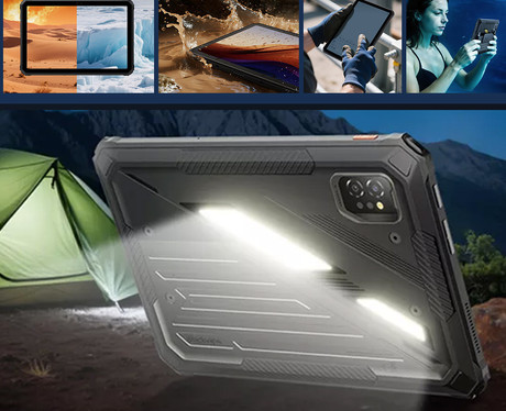 Blackview ACTIVE 7 robusten tablični računalnik, 11", 3v1 AI, 4G LTE, 8GB+128GB, IPS FHD+, Android, 10000mAh, WIFI 5, Bluetooth, Dual SIM, GPS, NFC, stereo zvočniki, +dodatki, črn