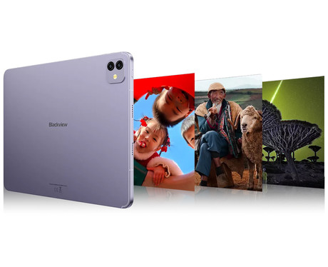 Blackview LINK 8 tablični računalnik, 12.7", Next-Gen AI, 6GB+256GB, IPS 2K+, 90Hz, Android, 8400mAh, WIFI 5, BT 5.0, GPS, QUAD STEREO zvočniki, +ovitek, +dodatki, siv (Starry Gray)