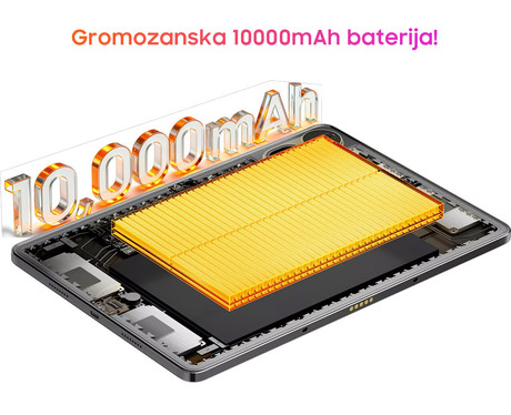 Blackview MEGA 12 tablični računalnik, 12.2", 4G LTE, 12GB+256GB, IPS QHD+, 120Hz, Android, zlat (Flash Gold)