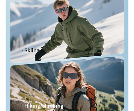 Blackview D2 pametna očala, modra stekla, črn okvir