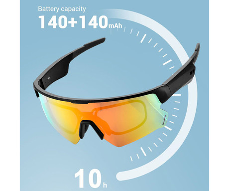 Blackview D2 pametna očala, modra stekla, črn okvir