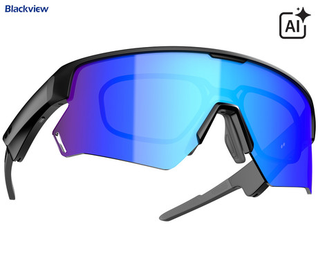 Blackview D2 pametna očala, modra stekla, črn okvir