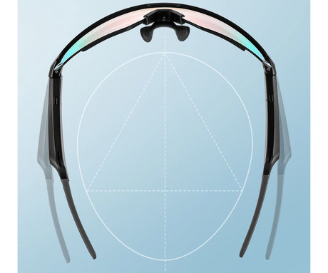 Blackview D2 pametna očala, modra stekla, črn okvir