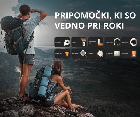 Blackview XPLORE X1 robustni pametni telefon, 6.78", 5G VoLTE, 12GB+256GB, 2.4K FHD+ IPS, 120Hz, Android, 3v1 AI, 10000mAh, WIFI 6, BT 5.2, Dual SIM, GPS, NFC, 2" zadnji zaslon, črn