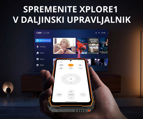 Blackview XPLORE X1 robustni pametni telefon, 6.78", 5G VoLTE, 12GB+256GB, 2.4K FHD+ IPS, 120Hz, Android, 3v1 AI, 10000mAh, WIFI 6, BT 5.2, Dual SIM, GPS, NFC, 2" zadnji zaslon, črn