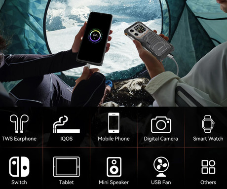 Blackview XPLORE X1 robustni pametni telefon, 6.78", 5G VoLTE, 12GB+256GB, 2.4K FHD+ IPS, 120Hz, Android, 3v1 AI, 10000mAh, WIFI 6, BT 5.2, Dual SIM, GPS, NFC, 2" zadnji zaslon, črn