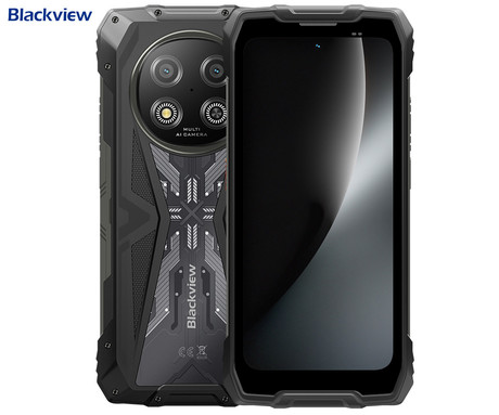Blackview ROCK 2 robustni pametni telefon, 6.67", 5G, 12GB+256GB, HD+ IPS, 120Hz, Android, 3v1 AI, 15000mAh, WIFI 5, BT 5.0, Dual SIM, GPS, NFC, IP68 & IP69K & MIL-STD-810H, črn