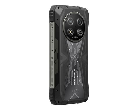 Blackview ROCK 2 robustni pametni telefon, 6.67", 5G, 12GB+256GB, HD+ IPS, 120Hz, Android, 3v1 AI, 15000mAh, WIFI 5, BT 5.0, Dual SIM, GPS, NFC, IP68 & IP69K & MIL-STD-810H, črn