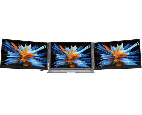 Blackview DCM6 dvojni zaslon / monitor za prenosnik, 35cm (14"), Full HD, 60Hz, IPS, 300nit, 100% sRGB, HDMI / USB-C, univerzalna združljivost, 180° nastavljiv kot, Quick-Fit montaža, Low Blue Light