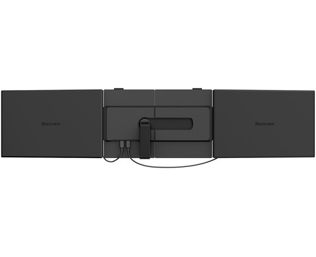 Blackview DCM6 dvojni zaslon / monitor za prenosnik, 35cm (14"), Full HD, 60Hz, IPS, 300nit, 100% sRGB, HDMI / USB-C, univerzalna združljivost, 180° nastavljiv kot, Quick-Fit montaža, Low Blue Light