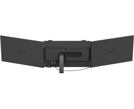Blackview DCM6 dvojni zaslon / monitor za prenosnik, 35cm (14"), Full HD, 60Hz, IPS, 300nit, 100% sRGB, HDMI / USB-C, univerzalna združljivost, 180° nastavljiv kot, Quick-Fit montaža, Low Blue Light