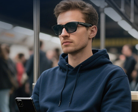 Blackview BV100 pametna očala, zatemnjena / sončna stekla, črna