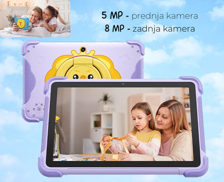 Blackview LINK 1 KIDS tablični računalnik, 8.68", 3v1 AI, 4GB+64GB, IPS HD, Android, Google Kids Space, 5000mAh, WIFI 6, Bluetooth, Widevine L1, stereo zvočniki, +dodatki, moder (Ocean Blue)