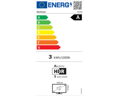 Blackview DCM8 dvojni zaslon / monitor za prenosnik, 39cm (15.3"), Full HD, 60Hz, IPS, 300nit, 100% sRGB, HDMI / USB-C, univerzalna združljivost, 180° nastavljiv kot, Quick-Fit montaža, Low Blue Light
