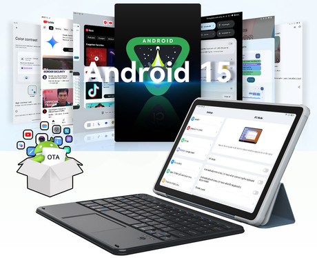 Blackview MEGA 2 tablični računalnik, 12", 4G LTE, 6GB+256GB, IPS 2K, Android, 9000mAh, WIFI 5, Bluetooth, Dual SIM, GPS, AI, stereo zvočniki, +ovitek, +dodatki, siv (Celestial Gray)