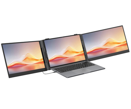 Blackview DCM6 PRO dvojni zaslon / monitor za prenosnik, 35cm (14"), Full HD, 60Hz, IPS, 300nit, 100% sRGB, 2x USB-C, univerzalna združljivost, 180° nastavljiv kot, Quick-Fit montaža, Low Blue Light