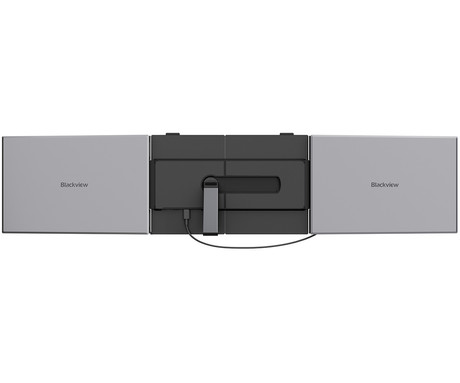 Blackview DCM6 PRO dvojni zaslon / monitor za prenosnik, 35cm (14"), Full HD, 60Hz, IPS, 300nit, 100% sRGB, 2x USB-C, univerzalna združljivost, 180° nastavljiv kot, Quick-Fit montaža, Low Blue Light