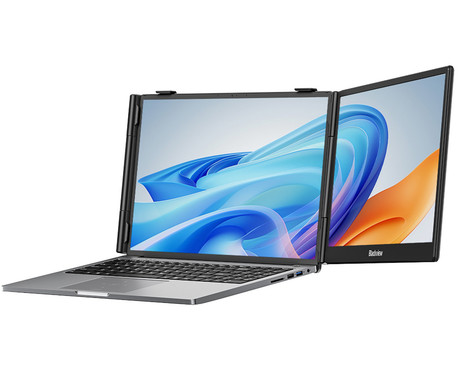 Blackview SCM5 zaslon / monitor za prenosnik, 35cm (14"), Full HD, 60Hz, IPS, 300nit, 3x USB Type-C, univerzalna združljivost, 180° nastavljiv kot, Quick-Fit montaža, Low Blue Light, zvočnik, črn