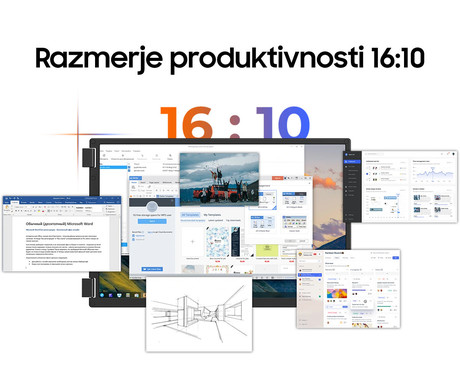 Blackview TABLE 16 trojni prenosni zaslon / monitor, 39cm (15.3"), FHD+, 60Hz, IPS, 300nit, 100% sRGB, 2x USB-C, 1x mini HDMI, univerzalna združljivost, nastavljiv kot, Quick-Fit montaža, LowBlueLight