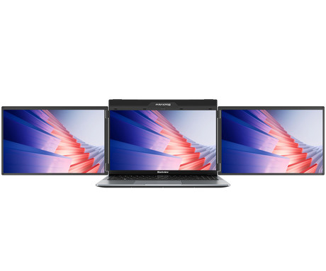 Blackview TABLE 16 trojni prenosni zaslon / monitor, 39cm (15.3"), FHD+, 60Hz, IPS, 300nit, 100% sRGB, 2x USB-C, 1x mini HDMI, univerzalna združljivost, nastavljiv kot, Quick-Fit montaža, LowBlueLight