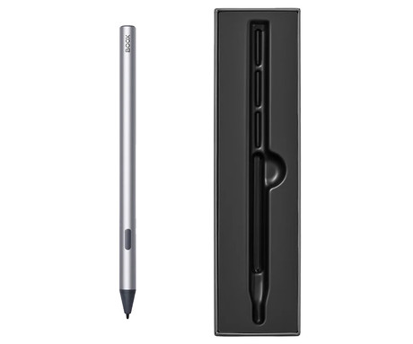 BOOX InkSense Plus stylus pisalo, za model Go 7 / Go Color 7 Gen II, 4096 nivojev občutljivosti, G senzor, zaznavanje nagiba, večfunkcijski gumb, polnilna baterija, USB Type-C, srebrno