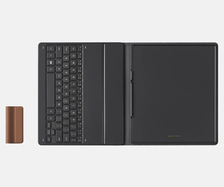 BOOX Note Air5 C originalna tipkovnica / ovitek / etui, za model Note Air5 C, preklopna, magnetna, funkcija stojala, USB Type-C, rjava (Walnut Brown)