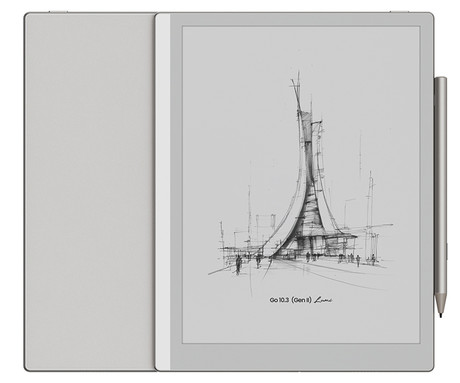 BOOX Go 10.3 Gen II Lumi e-bralnik / tablični računalnik, 10.3", 300ppi, Android, 4GB+64GB, WIFI 5, BT 5.1, 3700mAh baterija, G-senzor, zvočniki, mikrofon, USB Type-C, +pisalo InkSense Plus, bel