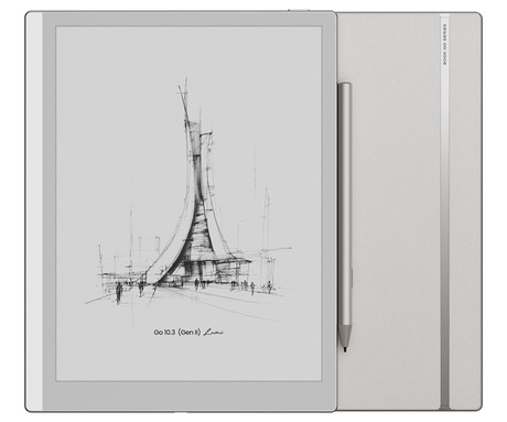 BOOX Go 10.3 Gen II Lumi e-bralnik / tablični računalnik, 10.3", 300ppi, Android, 4GB+64GB, WIFI 5, BT 5.1, 3700mAh baterija, G-senzor, zvočniki, mikrofon, USB Type-C, +pisalo InkSense Plus, bel