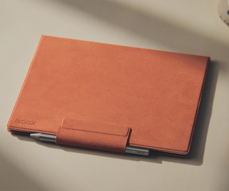 BOOX Go 10.3 Series originalni ovitek / etui, za model Go 10.3 / Go 10.3 Gen II / Go 10.3 Gen II Lumi, preklopni, magnetni, funkcija stojala, funkcija bujenja zaslona, oranžen (Orange)