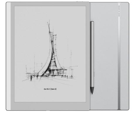 BOOX Go 10.3 Gen II e-bralnik / tablični računalnik, 10.3", 300ppi, Android, 4GB+64GB, WIFI 5, BT 5.1, 3700mAh baterija, G-senzor, zvočniki, mikrofon, USB Type-C, +pisalo InkSense Plus, bel