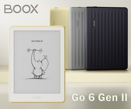 BOOX Go 6 Gen II e-bralnik / tablični računalnik, 6", 300ppi, Android, 3GB+32GB, WIFI 5, BT 5.0, 1500mAh baterija, prednja osvetlitev, mikrofon, USB Type-C, microSD, bež (Custard)