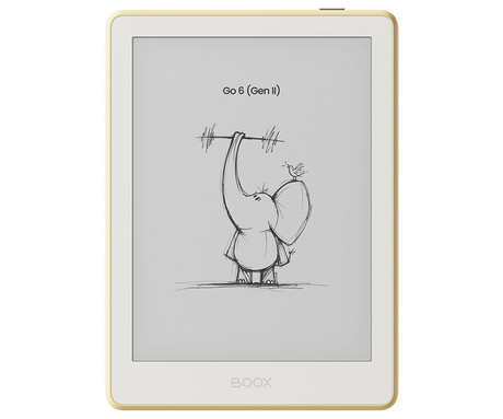 BOOX Go 6 Gen II e-bralnik / tablični računalnik, 6", 300ppi, Android, 3GB+32GB, WIFI 5, BT 5.0, 1500mAh baterija, prednja osvetlitev, mikrofon, USB Type-C, microSD, bež (Custard)
