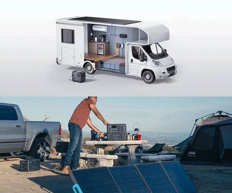 BLUETTI AC50P prenosna polnilna postaja, 700W moč, 504Wh baterija, polnjenje / napajanje naprav, AI BMS sistem, aplikacija, 1x AC, 1x DC 12V, 1x USB-A, 2x USB-C, zaslon, ročaj, črna