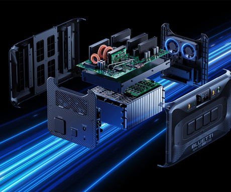 BLUETTI APEX 300 prenosna polnilna postaja, 3840W moč, 2764Wh baterija, polnjenje / napajanje naprav, AI BMS sistem, aplikacija, WIFI, Bluetooth, vojaški standard zaščite, 4x AC, zaslon, ročaji, črna