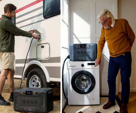 BLUETTI APEX 300 prenosna polnilna postaja, 3840W moč, 2764Wh baterija, polnjenje / napajanje naprav, AI BMS sistem, aplikacija, WIFI, Bluetooth, vojaški standard zaščite, 4x AC, zaslon, ročaji, črna