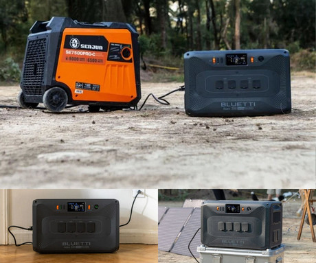 BLUETTI APEX 300 prenosna polnilna postaja, 3840W moč, 2764Wh baterija, polnjenje / napajanje naprav, AI BMS sistem, aplikacija, WIFI, Bluetooth, vojaški standard zaščite, 4x AC, zaslon, ročaji, črna