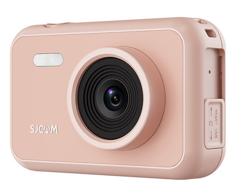 SJCAM FUNCAM otroški fotoaparat / kamera, 1080p Full HD, 12MP, 2" zaslon, polnilna baterija, mikrofon, zvočnik, časovni zamik, časovnik / timer, igre, roza