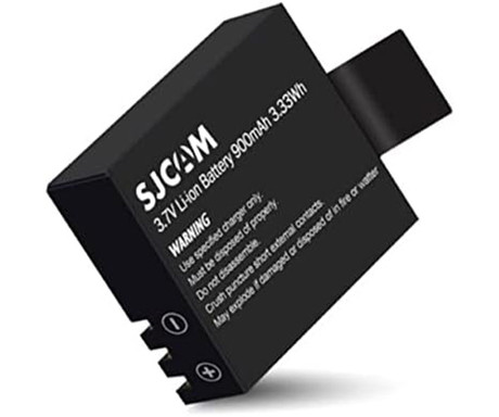 SJCAM BATTERY polnilna baterija, za kamere serije SJ4000 / SJ5000 / M10, 3.7V, 900mAh / 3.33Wh, črna