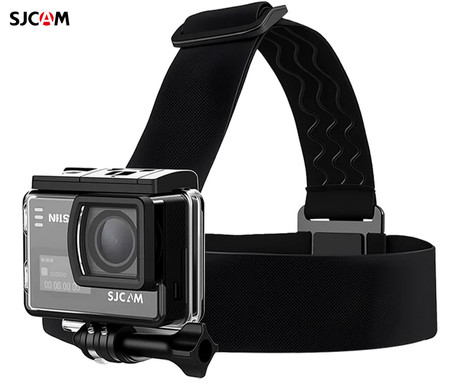 SJCAM nosilec kamere za na glavo, univerzalni, visoka kakovost, trpežna izdelava, izjemna stabilnost, za vse modele SJCAM, črn