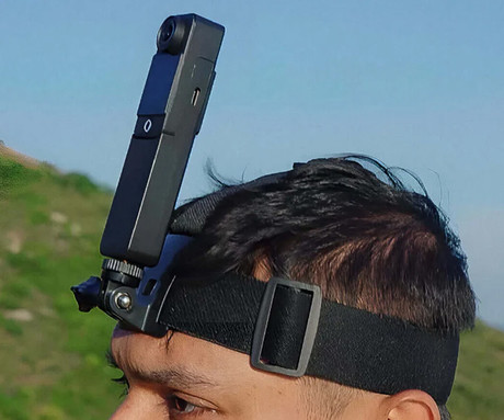 SJCAM nosilec kamere za na glavo, univerzalni, visoka kakovost, trpežna izdelava, izjemna stabilnost, za vse modele SJCAM, črn