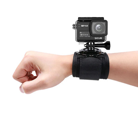 SJCAM nosilec kamere za zapestje, univerzalni, visoka kakovost, trpežna izdelava, izjemna stabilnost, za vse modele SJCAM, črn