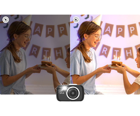 SJCAM ZV100 digitalni fotoaparat, 5K Ultra HD+, 80MP, 2.8" TFT zaslon, 18x digitalni ZOOM, FLASH bliskavica, polnilna baterija, AUTO fokus, 5 PRESET načinov, mikrofon, zvočnik, +dodatki, črn