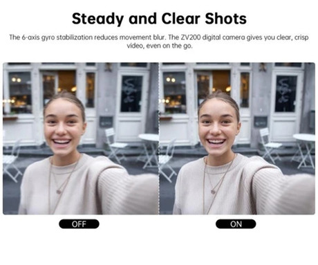 SJCAM ZV200 digitalni fotoaparat, 5K Ultra HD+, 80MP, 2.8" IPS FLIP zaslon, SONY senzor, 16x digitalni ZOOM, 6-osna stabilizacija, polnilna baterija, AUTO fokus, 9 PRESET načinov, +dodatki, črn