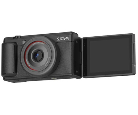 SJCAM ZV200 digitalni fotoaparat, 5K Ultra HD+, 80MP, 2.8" IPS FLIP zaslon, SONY senzor, 16x digitalni ZOOM, 6-osna stabilizacija, polnilna baterija, AUTO fokus, 9 PRESET načinov, +dodatki, črn