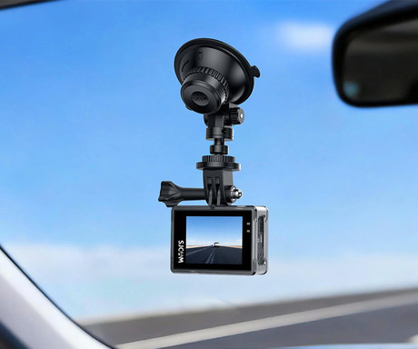 SJCAM SJ6 ULTRA akcijska športna kamera, 4K Ultra HD, dvojni zaslon, 6-osna stabilizacija, polnilna baterija, 166° snemalni kot, Dual WIFI, aplikacija, +dodatki, črna