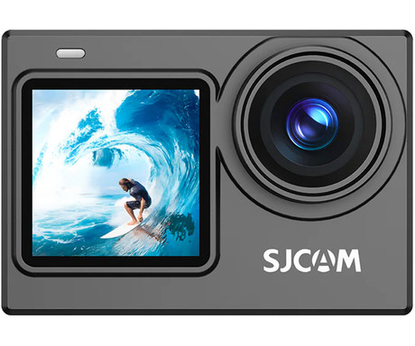 SJCAM SJ6 ULTRA akcijska športna kamera, 4K Ultra HD, dvojni zaslon, 6-osna stabilizacija, polnilna baterija, 166° snemalni kot, Dual WIFI, aplikacija, +dodatki, črna