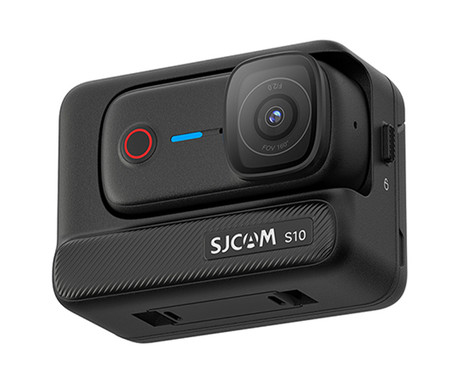 SJCAM S10 akcijska športna kamera, 4K Ultra HD, 2.51" FLIP zaslon, SteadyMotion 2.0, 8x ZOOM, Boost Pod ohišje / baterija, 160° snemalni kot, WIFI 5G, 5M vodoodpornost, aplikacija, +dodatki, črna